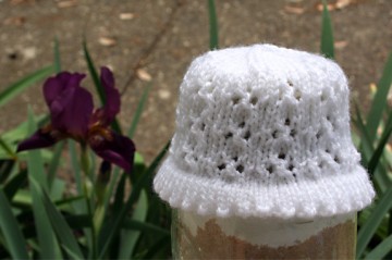 Eyelet Rib Baby Hat Fini
